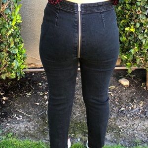 BDG black kick flare bottoms high waisted